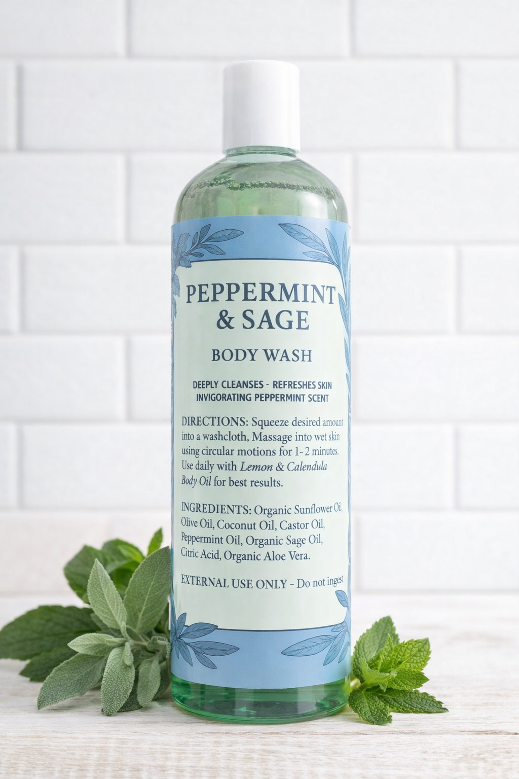 Peppermint & Sage BodyWash